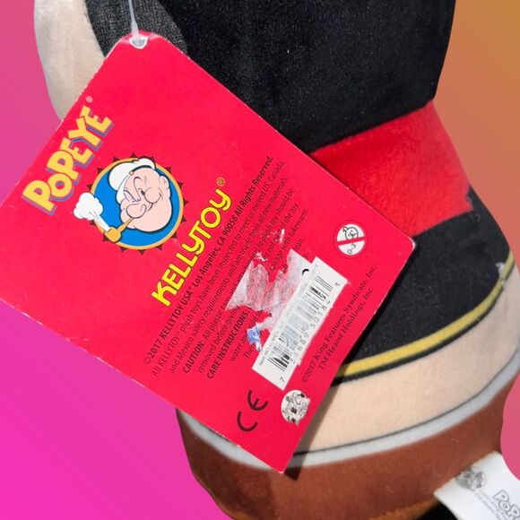 NWT KELLYTOY Popeye’s Baby Olive Oil Plush 11” - Picture 2 of 3